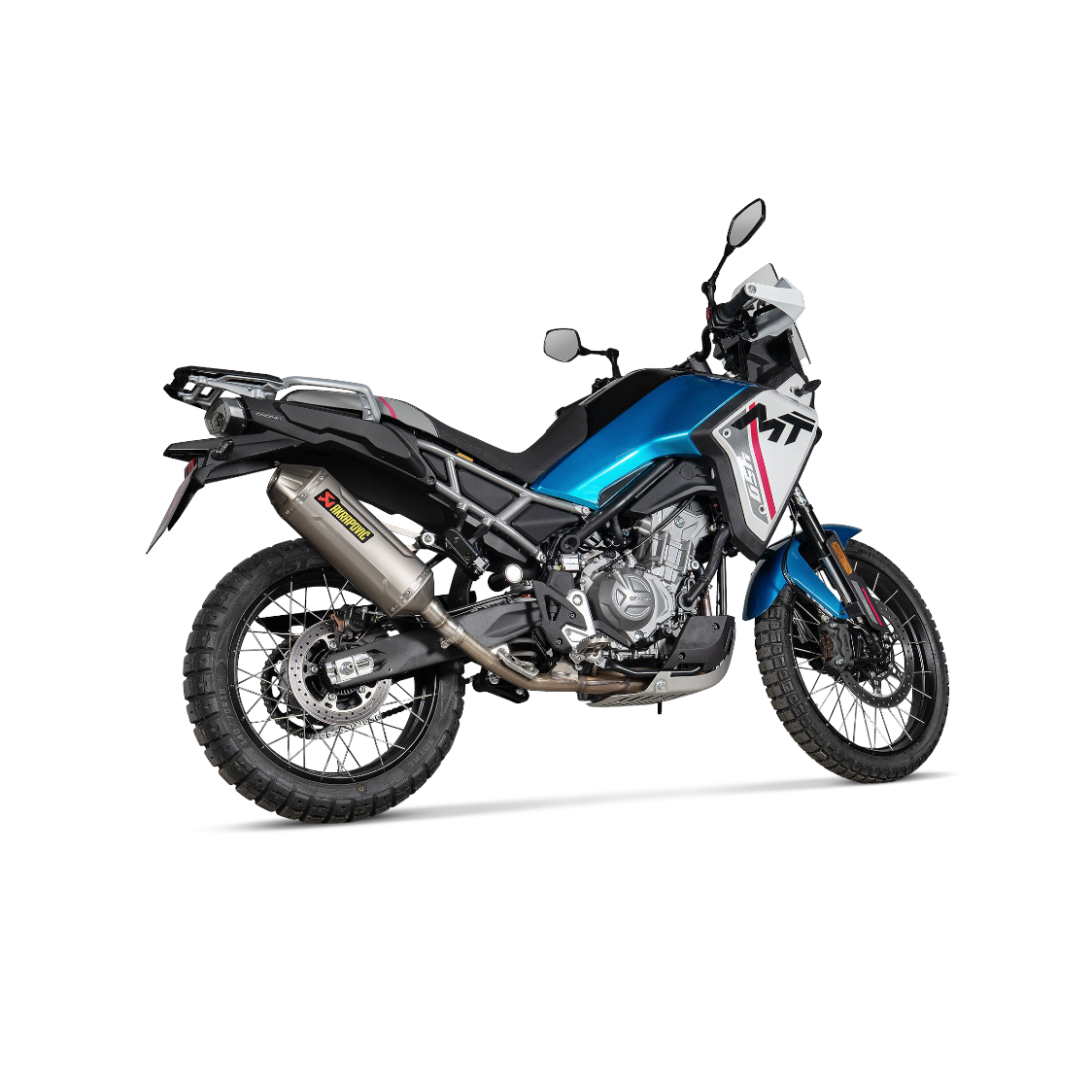 Terminale Di Scarico Omologato AKRAPOVIČ Linea Slip-On (Titanio) Per CFMOTO 450MT
