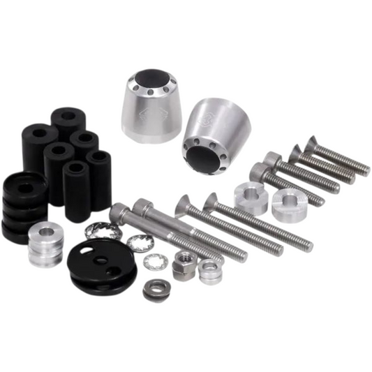 Contrappesi Bilancieri Manubrio Moto Gilles Tooling Cone Argento LG-CO-22-S