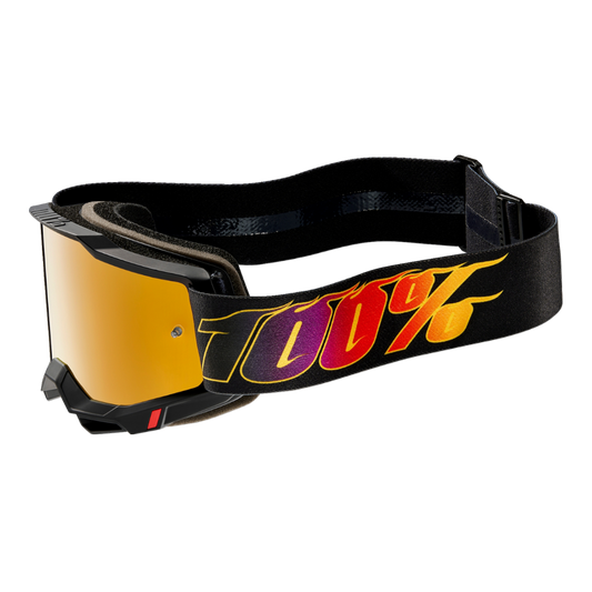 Maschera Motocross 100% Accuri 2 El Diablo Lente Oro