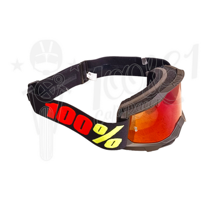 Maschera Motocross 100% Accuri 2 Morphuis Lente Blu/Rosso