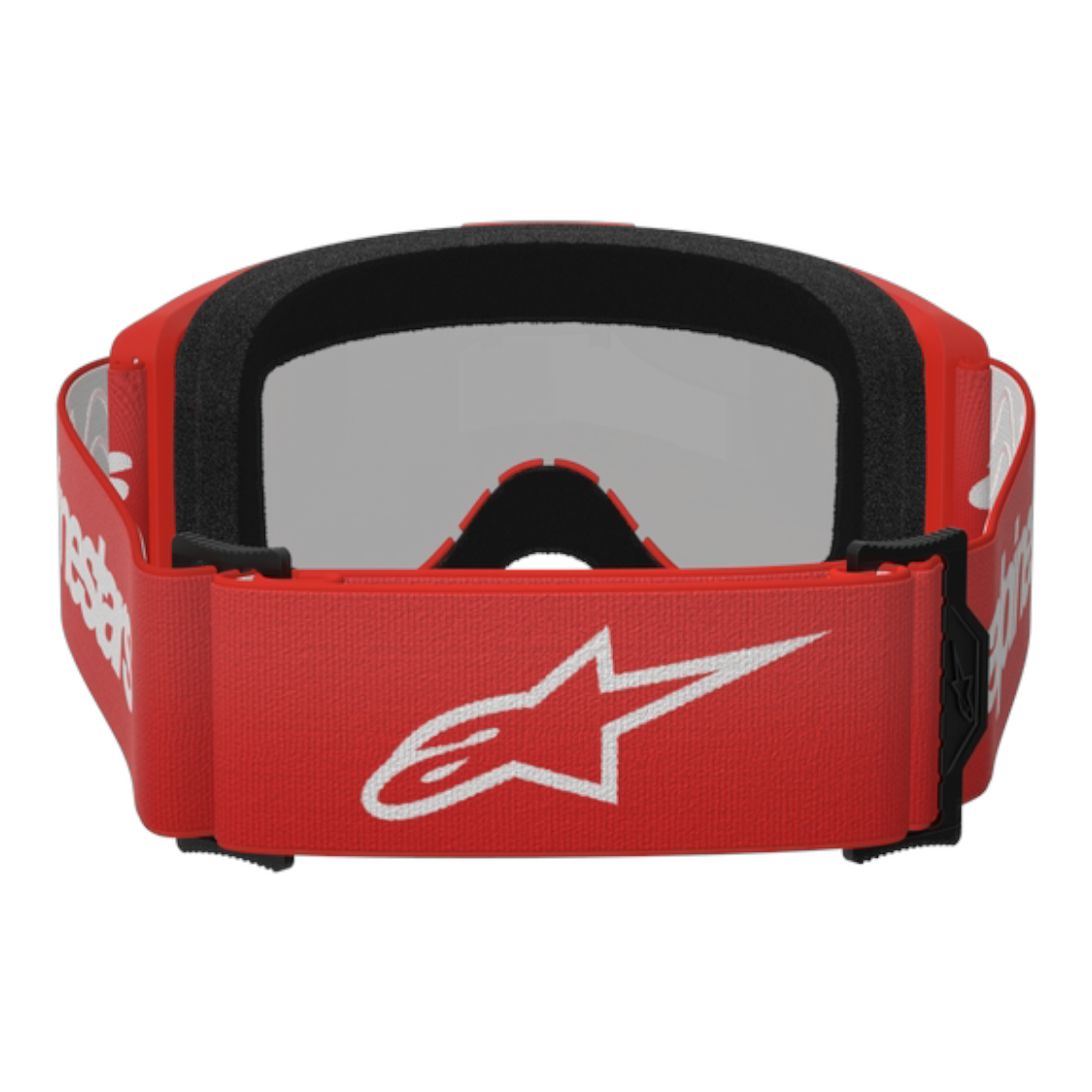 Maschera Motocross Alpinestars Vision 3 Wordmark Goggle Red Mirror Silver