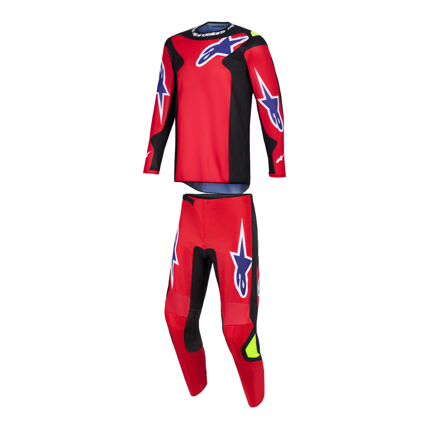 Completo Motocross Alpinestars Fluid Grid 2026 Red Black Purple (Magl. L Pant. 34)