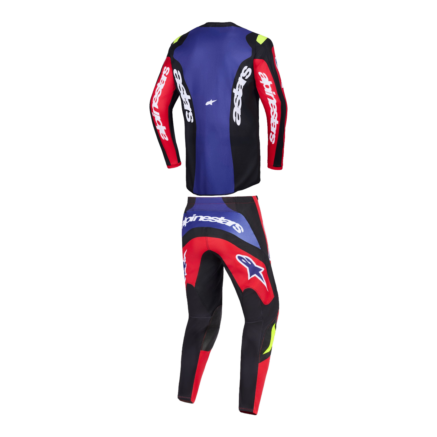Completo Motocross Alpinestars Fluid Grid 2026 Red Black Purple (Magl. L Pant. 34)