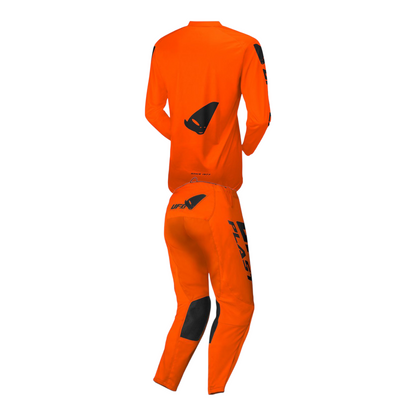 Completo Motocross Bimbo UFO PLAST RADIAL Arancione Fluo (Magl. XXXS Pant. 30)