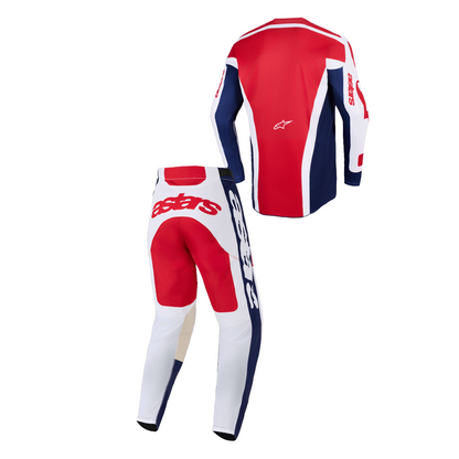 Completo Motocross Alpinestars Racer Riway White Blue Red (Magl. M Pant. 32)