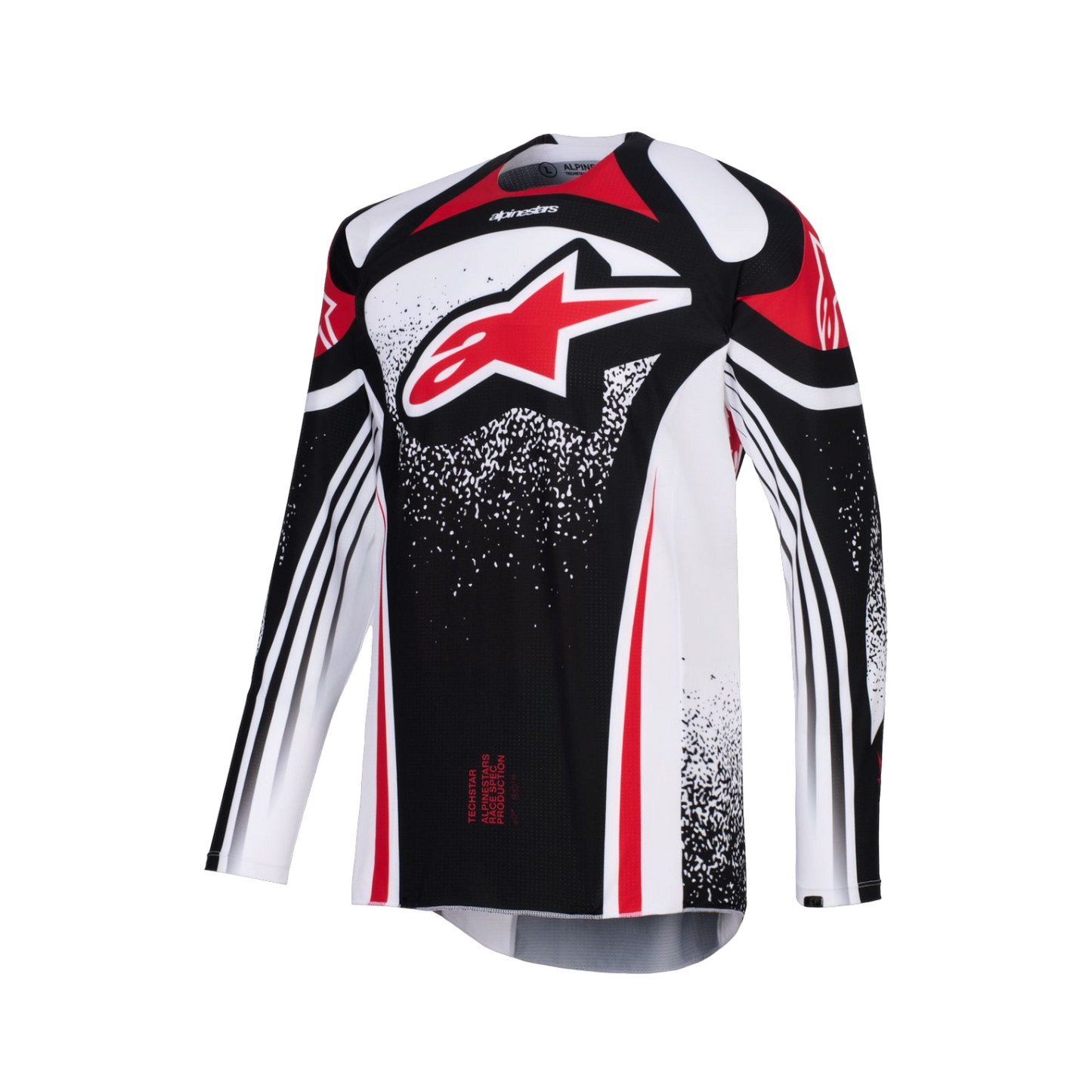 Completo Motocross Alpinestars Techstar Nomur Black White Red (Magl. L Pant. 34)