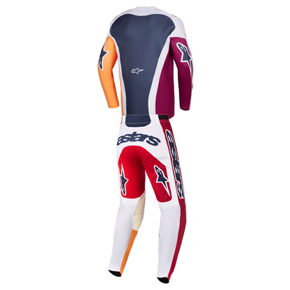 Completo Motocross Alpinestars Racer Portl Red Light Gray Dark Gray (Magl. L Pant. 34)