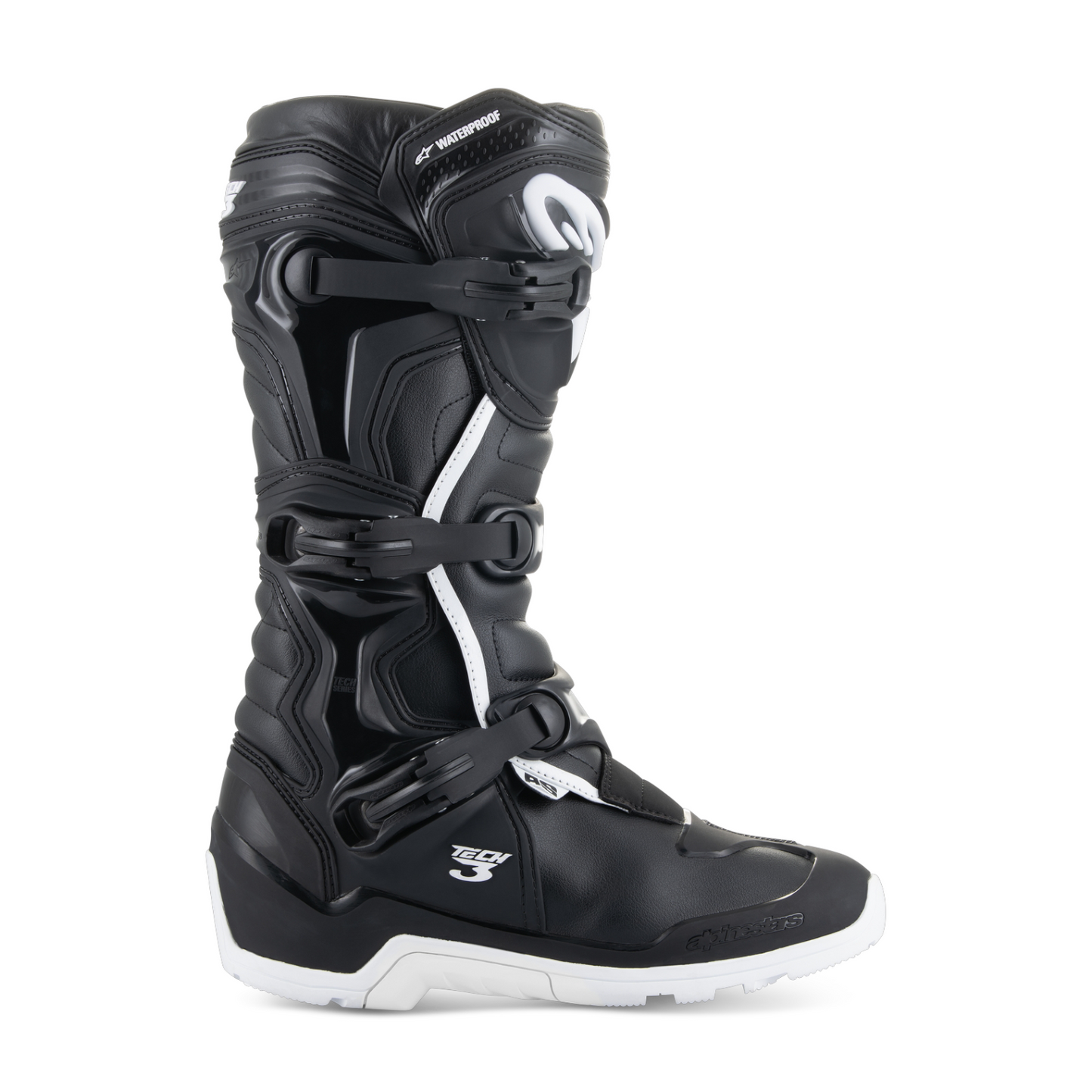 Stivali Tech 3 Enduro Impermeabili Nero Bianco