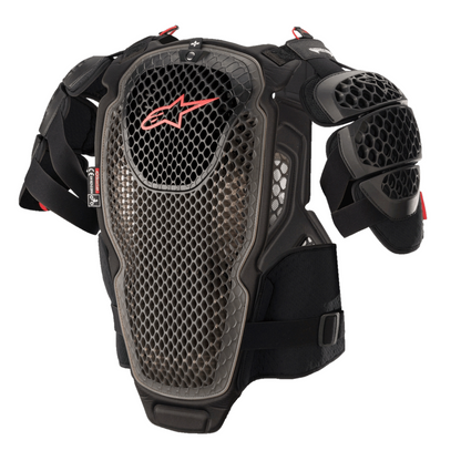 Pettorina Alpinestars A-6 Chest Protector Nero Antracite Rosso