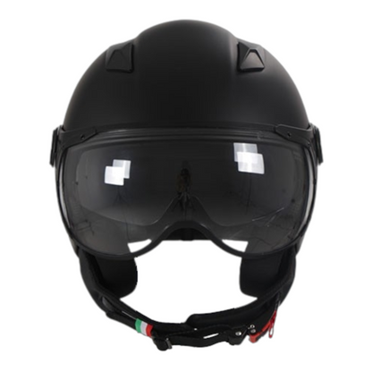 Casco Jet Vito Helmets Doppia Visiera Lavori Matt Black