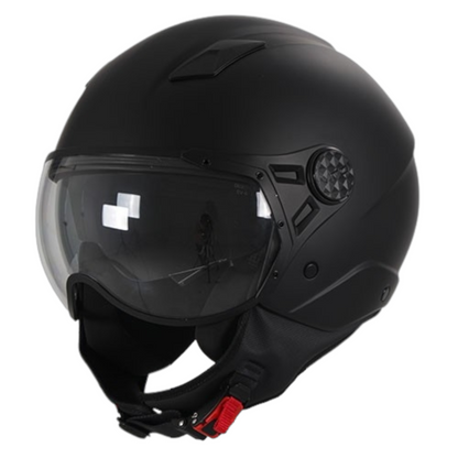 Casco Jet Vito Helmets Doppia Visiera Lavori Matt Black