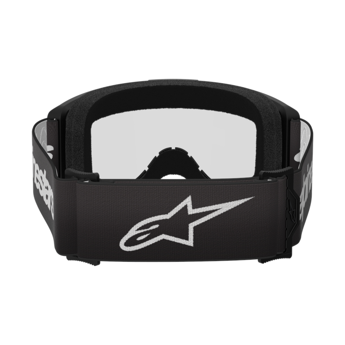 Maschera Motocross Alpinestars Vision 3 Nera Con Lente Trasparente
