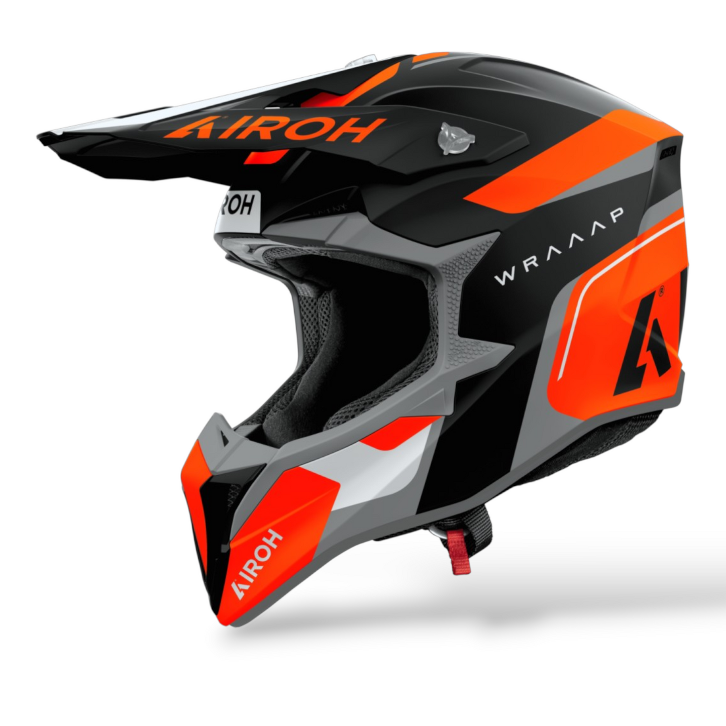Casco Motocross Airoh Wraaap Conquer Orange Matt