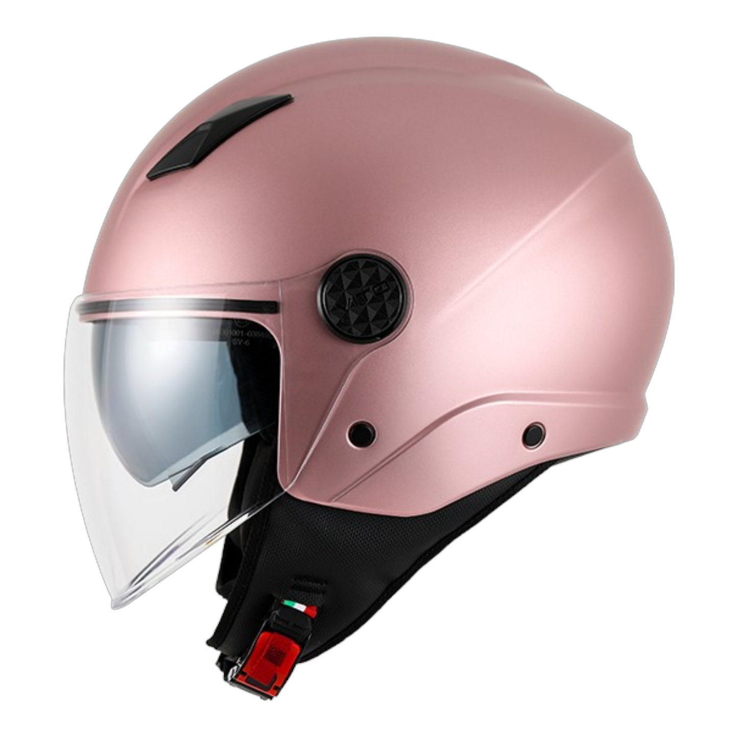 Casco Jet Doppia Visiera Vito Helmets Sarenta Gold Rose