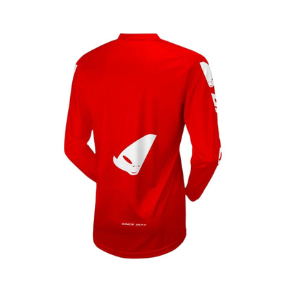Completo Motocross Bimbo UFO PLAST RADIAL Rosso (Magl. XS Pant. 38)