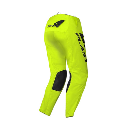 Completo Motocross Bimbo UFO PLAST RADIAL Giallo Fluo (Magl. S Pant. 40)