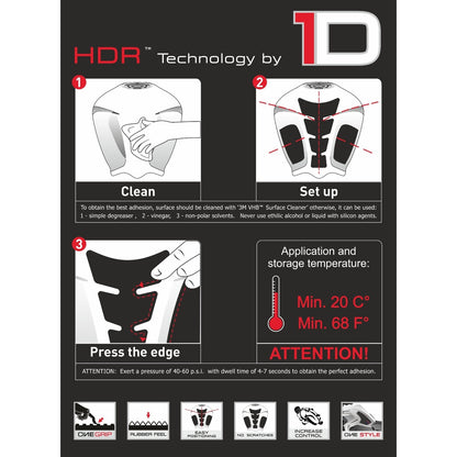 Adesivi Serbatoio Laterali ONEDESIGN CARBON UNIVERSAL BUMPS