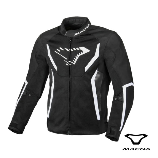 Giacca Da Moto Estiva Macna Grisco Black White