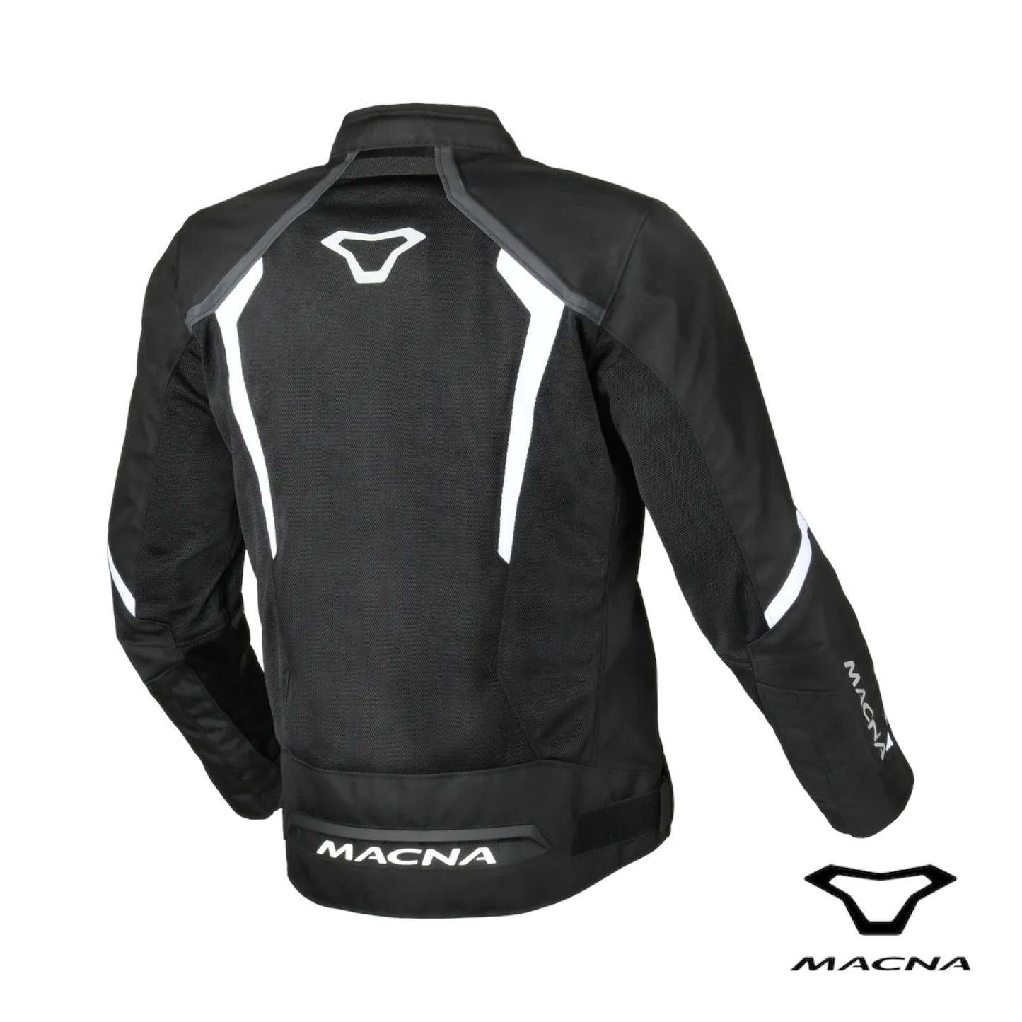 Giacca Da Moto Estiva Macna Grisco Black White