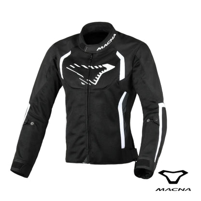 Giacca Da Moto Donna Estiva Macna Grisca Black White