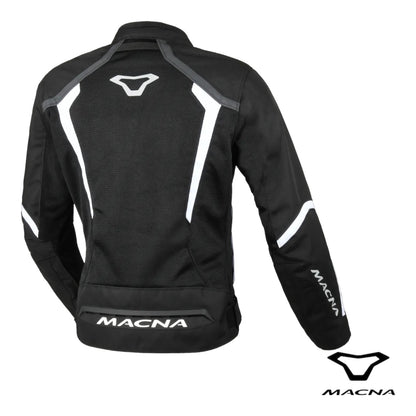 Giacca Da Moto Donna Estiva Macna Grisca Black White