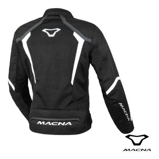 Giacca Da Moto Donna Estiva Macna Grisca Black White