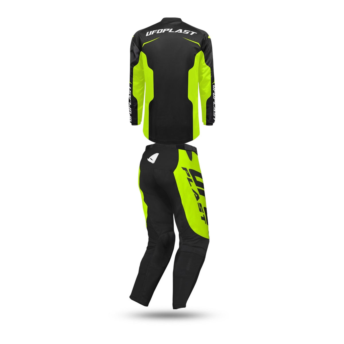 Completo Motocross Ufo Oblivion Nero Giallo Fluo (Magl. L Pant. 50)