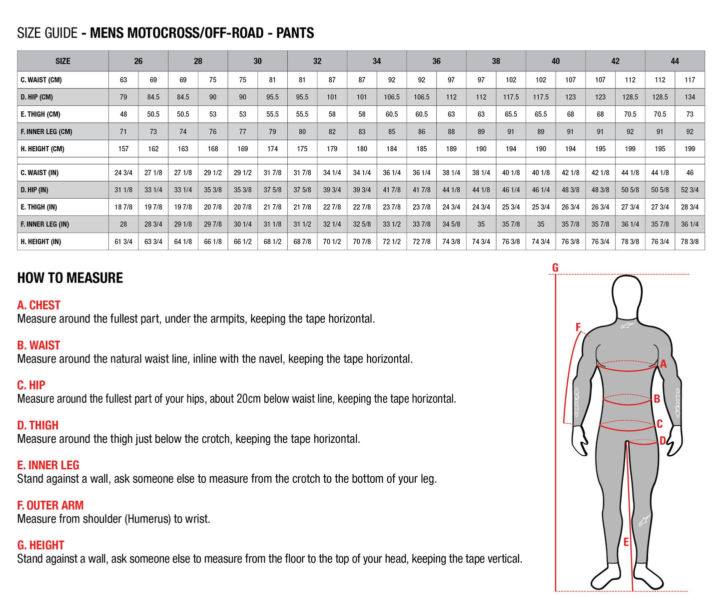 Completo Motocross Alpinestars Techstar Nomur Black White Red (Magl. L Pant. 34)