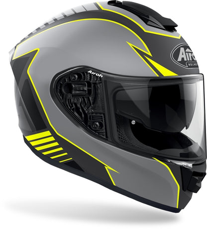 Casco Integrale Airoh ST.501 TYPE Nero Grigio Giallo Fluo Opaco ST.5T31