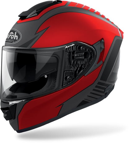 Casco Integrale Airoh ST.501 TYPE Grigio Rosso Opaco ST.5T55