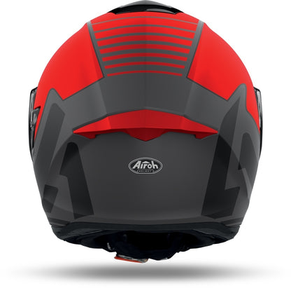 Casco Integrale Airoh ST.501 TYPE Grigio Rosso Opaco ST.5T55