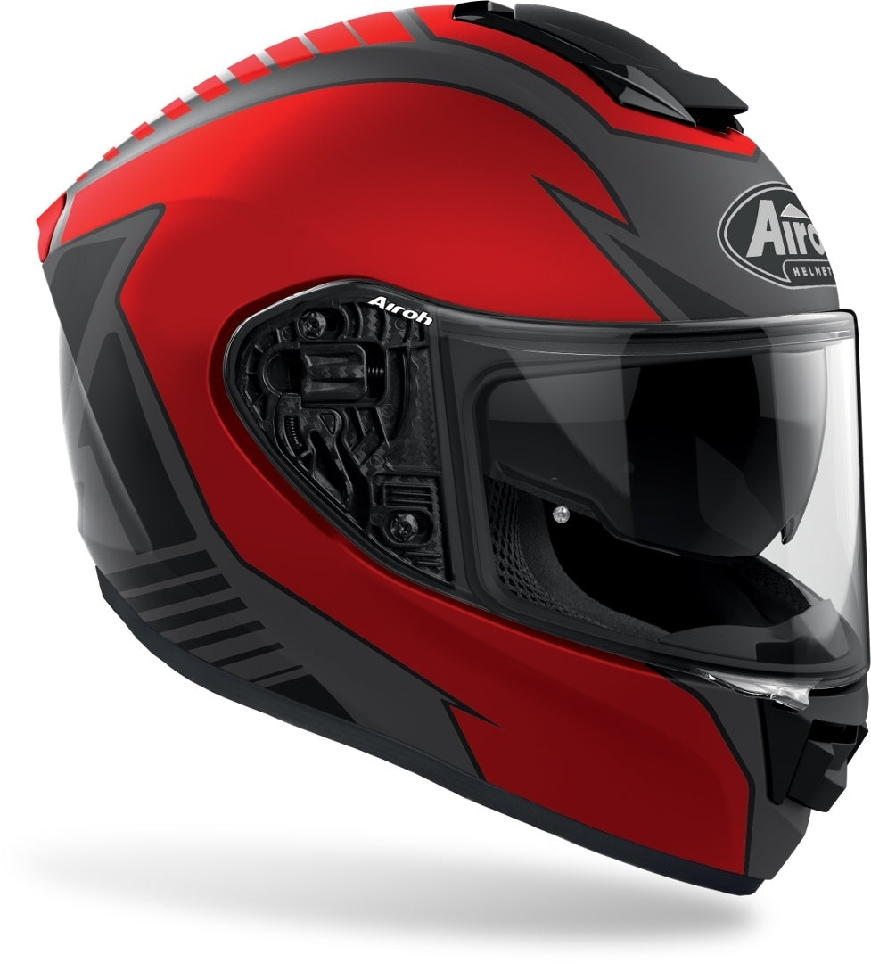 Casco Integrale Airoh ST.501 TYPE Grigio Rosso Opaco ST.5T55