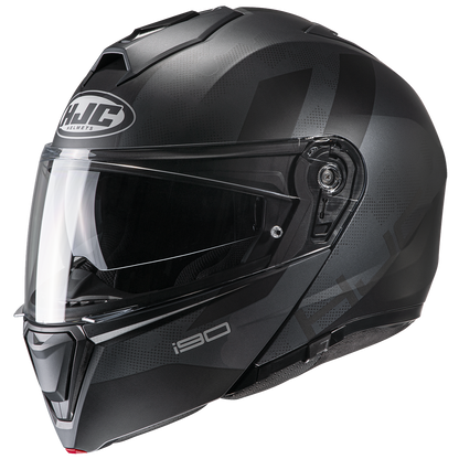 Casco Modulare HJC i90 Syrex MC5 Nero / Grigio Opaco