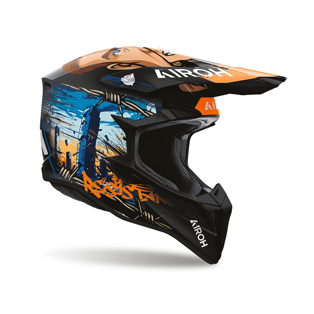 Casco Motocross Enduro Airoh Wraaap Gear Matt