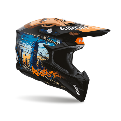 Casco Motocross Enduro Airoh Wraaap Gear Matt