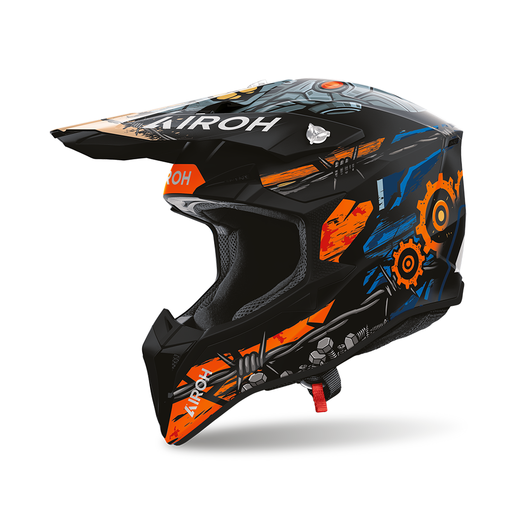 Casco Motocross Enduro Airoh Wraaap Gear Matt