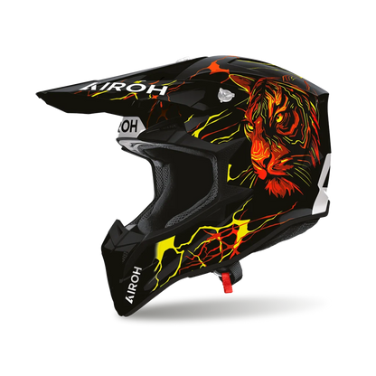 Casco Motocross Enduro Airoh Wraaap Tyger Gloss