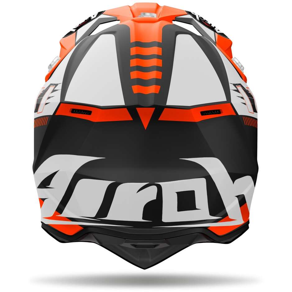 Casco Motocross Airoh Wraaap Feel Orange Matt