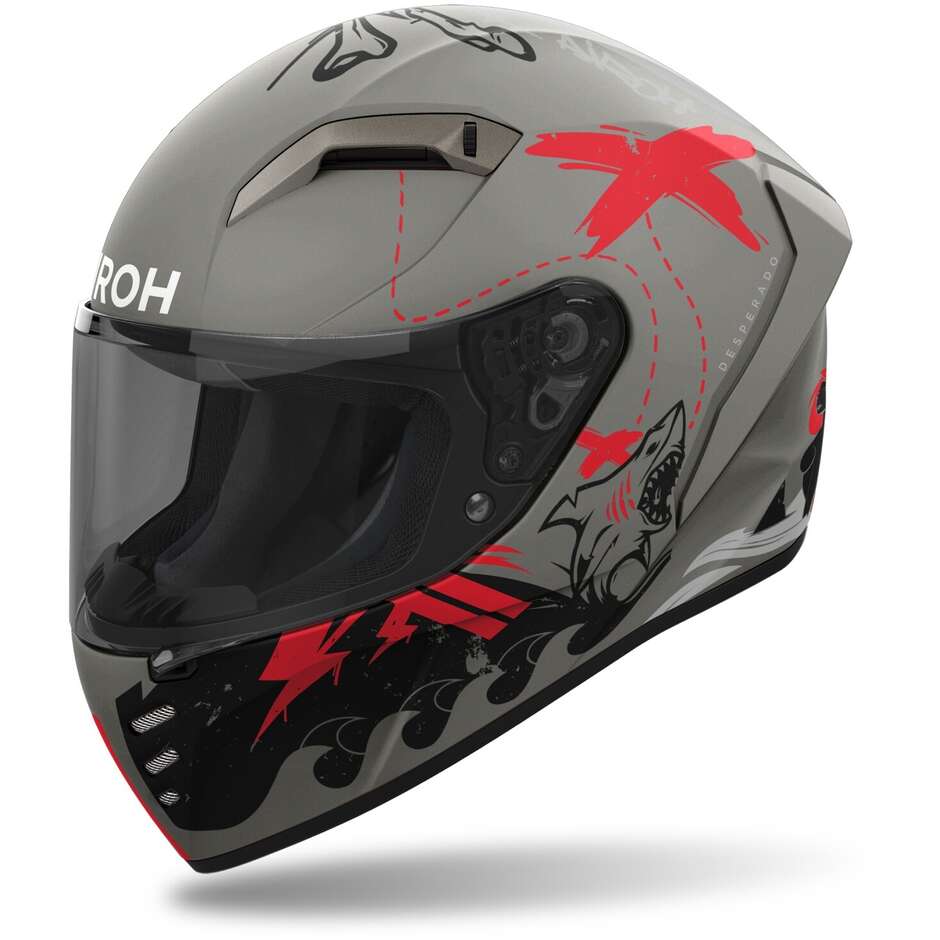 Casco Integrale Airoh Connor Desperado Orange Matt