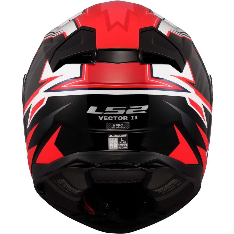 Casco Integrale Ls2 VECTOR 2 FF811 BUNTRI Gloss Black Red