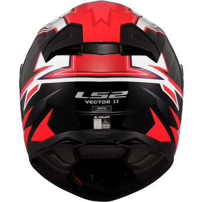 Casco Integrale Ls2 VECTOR 2 FF811 BUNTRI Gloss Black Red