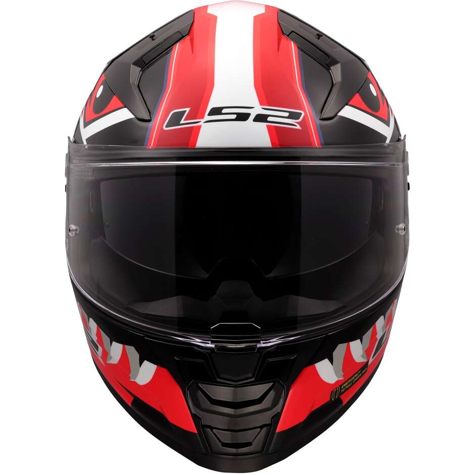 Casco Integrale Ls2 VECTOR 2 FF811 BUNTRI Gloss Black Red