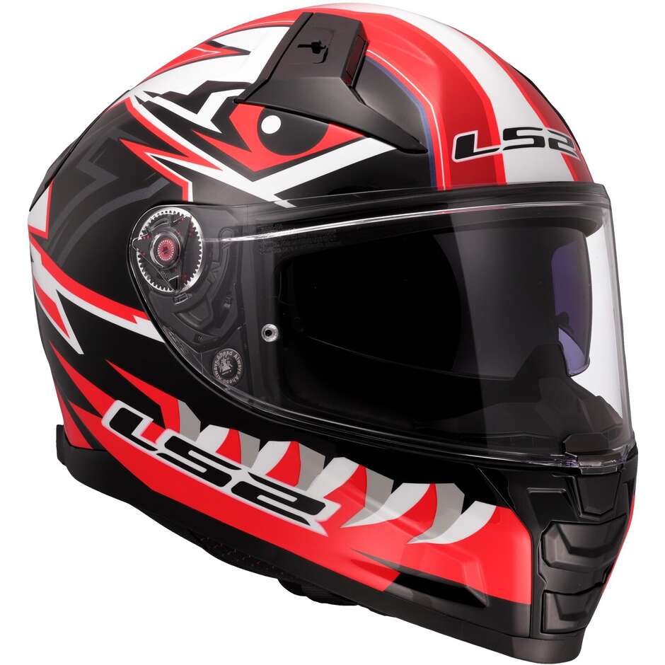 Casco Integrale Ls2 VECTOR 2 FF811 BUNTRI Gloss Black Red
