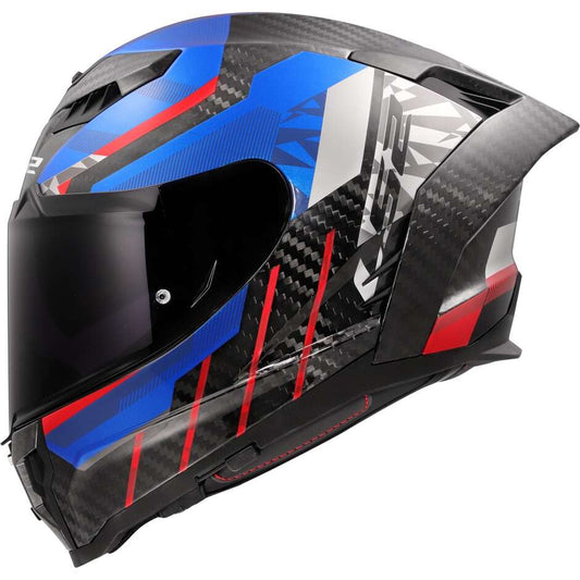 Casco Integrale LS2 DRAGON FF807 TRAX Gloss Blue Red
