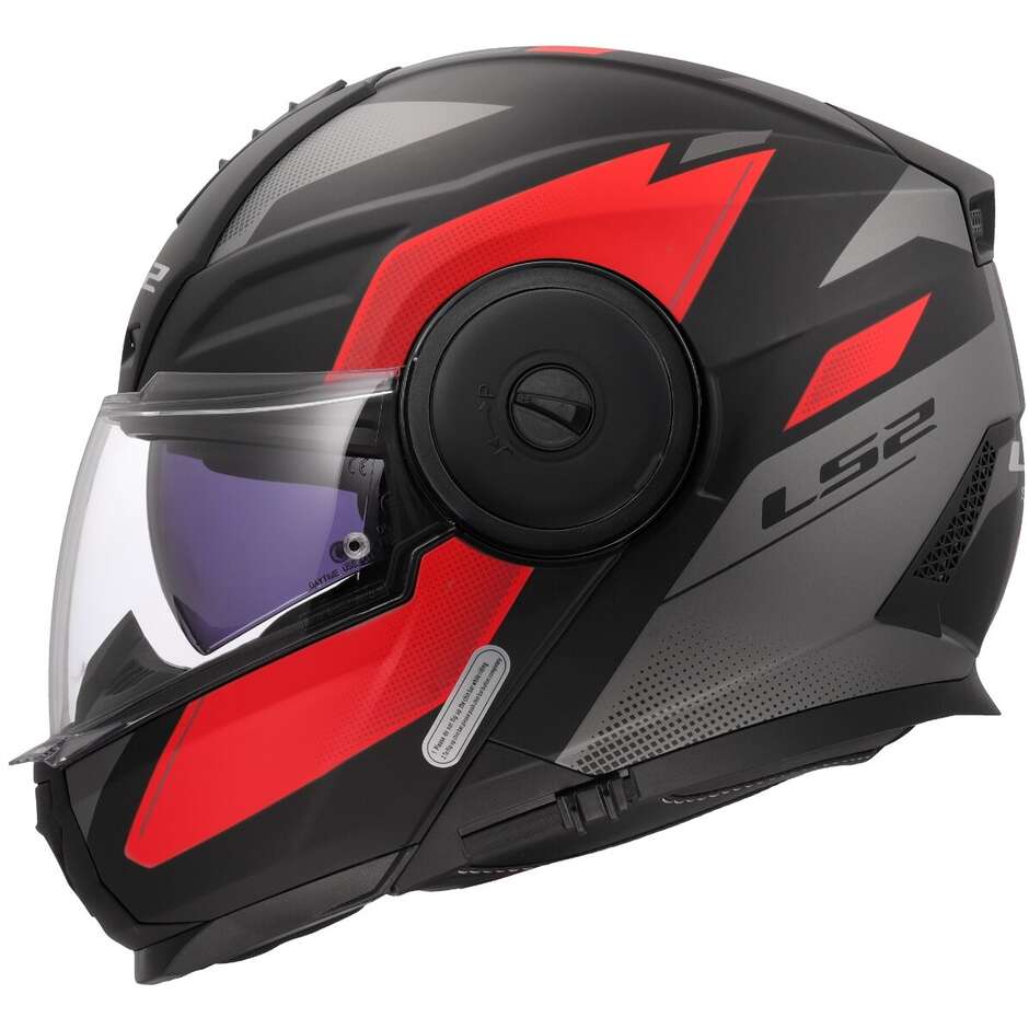 Casco Modulare LS2 FF902 Scope II Duria Black Red-06