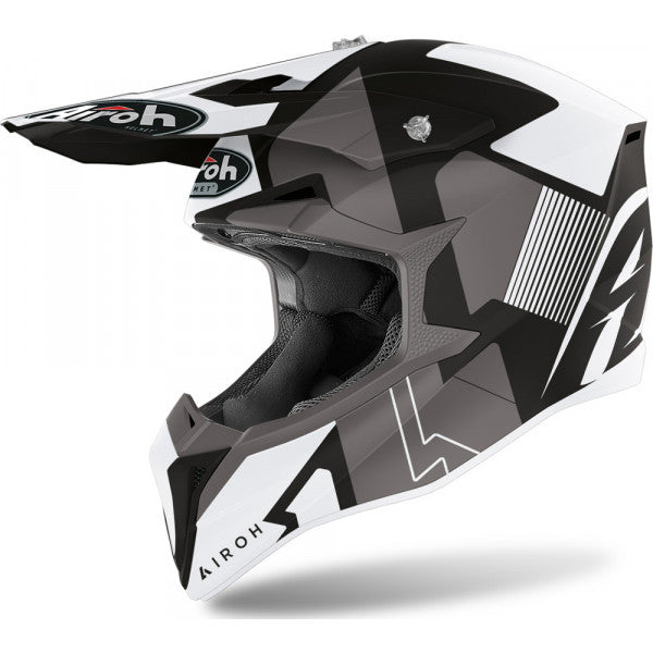 Casco Motocross Airoh Wraap Raze Black Matt WRRA35