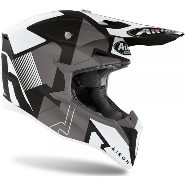 Casco Motocross Airoh Wraap Raze Black Matt WRRA35