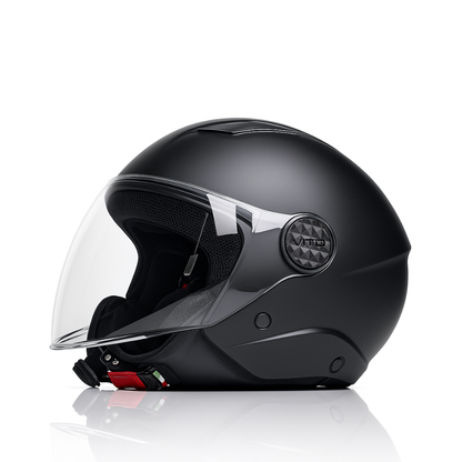 Casco Jet Vito Helmets UNO Nero Opaco