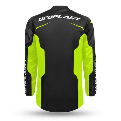 Completo Motocross Ufo Oblivion Nero Giallo Fluo (Magl. L Pant. 50)