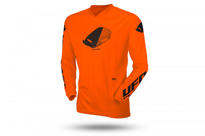 Completo Motocross Bimbo UFO PLAST RADIAL Arancione Fluo (Magl. XXXS Pant. 30)